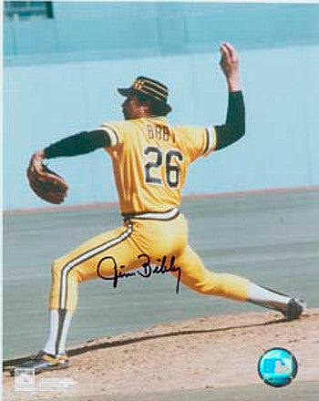 Jim Bibby Autographed Pittsburgh Pirates 8x10 Photo (deceased)-Powers Sports Memorabilia