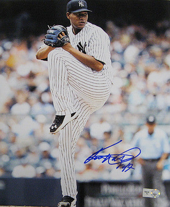 Ivan Nova Autographed New York Yankees 8X10 Photo (vertical pitching)- MLB Hologram-Powers Sports Memorabilia
