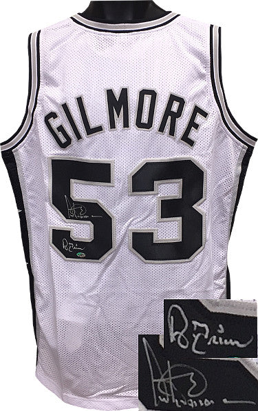 Artis Gilmore Autographed White TB Custom Stitched Basketball Jersey A-Train XL- Leaf Hologram-Powers Sports Memorabilia