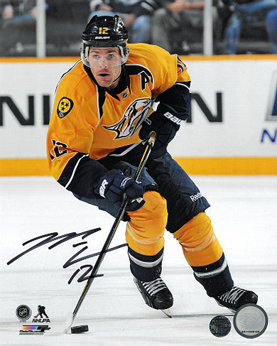Mike Fisher Autographed Nashville Predators 8x10 Photo #12-Powers Sports Memorabilia