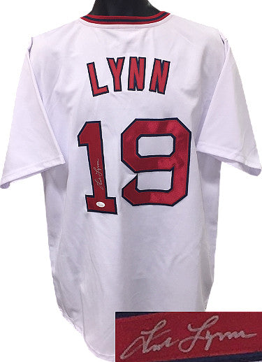 Fred Lynn Autographed White TB Custom Stitched Baseball Jersey XL- JSA Hologram-Powers Sports Memorabilia