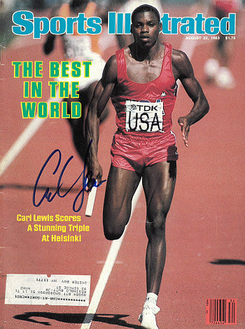 Carl Lewis Autographed Team USA Sports Illustrated Full Magazine- JSA- 8/22/1983 (1983 World Championships)-Powers Sports Memorabilia