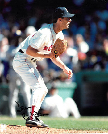 Tom Bolton Autographed Boston Red Sox 8x10 Photo (fielding)-Powers Sports Memorabilia