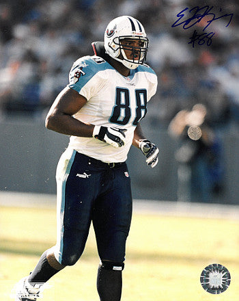 Erron Kinney Autographed Tennessee Titans 8x10 Photo #88 (white jersey-run)-Powers Sports Memorabilia