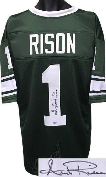 Andre Rison Autographed Green TB Custom Stitched Football Jersey XL-Powers Sports Memorabilia