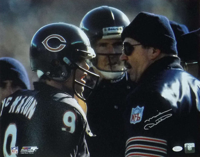 Mike Ditka Signed Chicago Bears 16x20 Photo (w/McMahon) – JSA Authenticated-Powers Sports Memorabilia