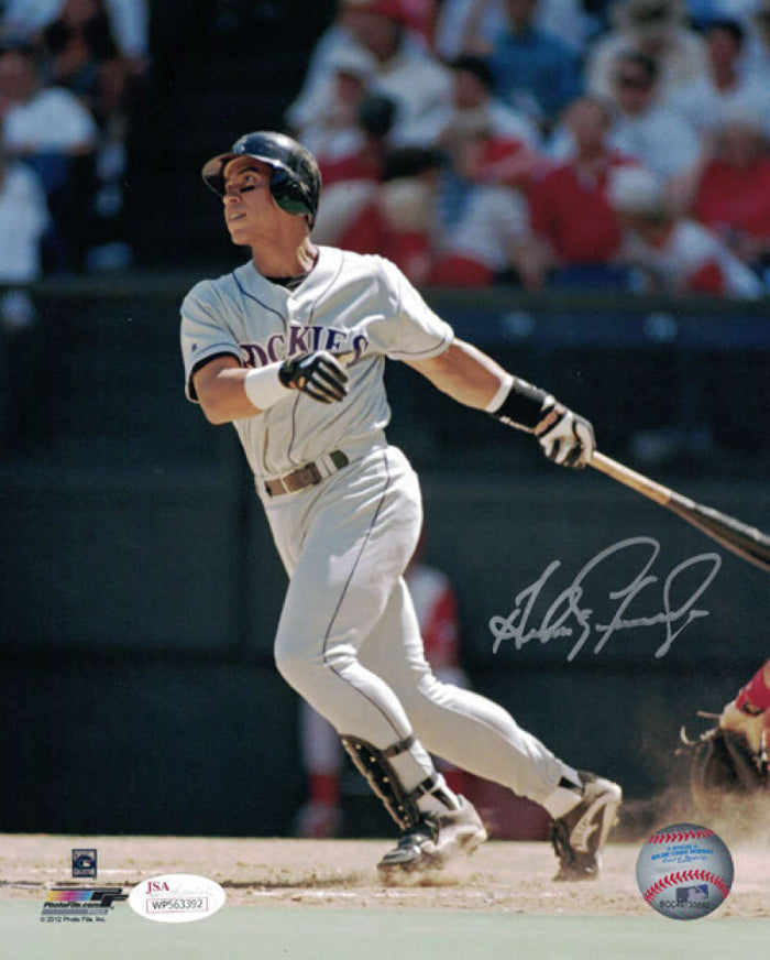 Andres Galarraga Signed Colorado Rockies 8x10 Photo Swing – JSA Authenticated-Powers Sports Memorabilia