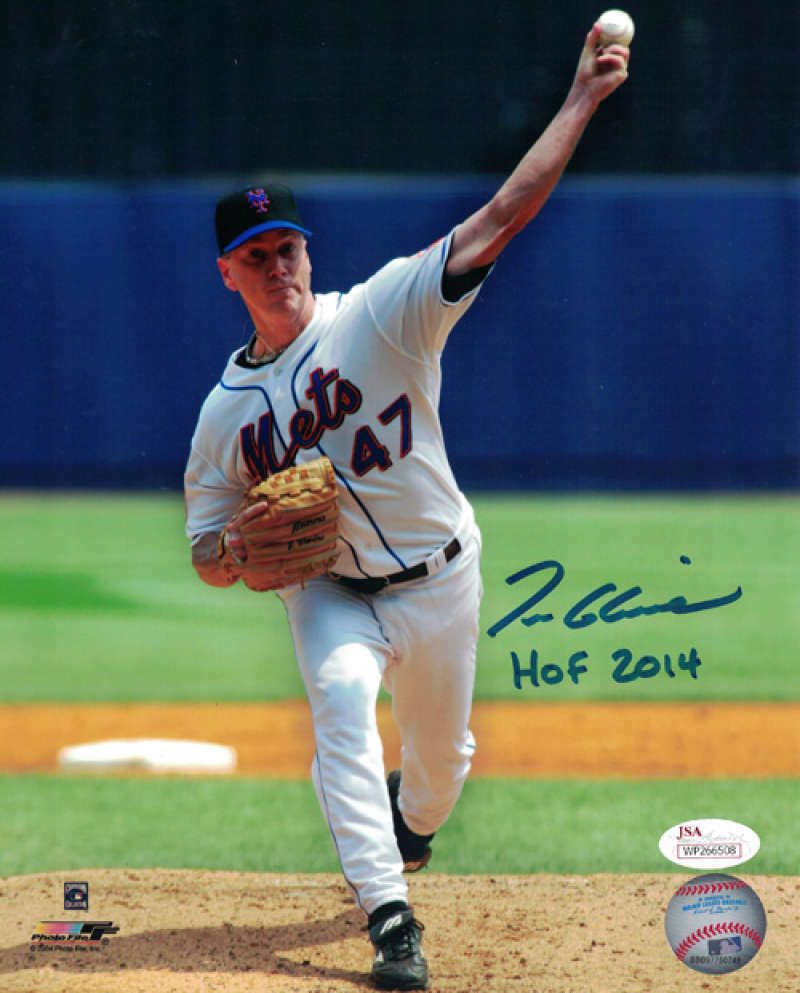 Tom Glavine New York Mets Signed 8x10 Photo - HOF JSA JSA-Powers Sports Memorabilia