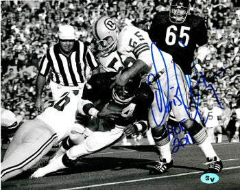 Chris Hanburger Autographed Washington 8x10 B&W Photo w/ HOF 2011 - COA/Hangman/All Pro-Powers Sports Memorabilia