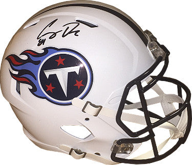 Corey Davis Autographed Tennessee Titans Riddell Full Size Speed Replica Helmet #84- JSA Hologram-Powers Sports Memorabilia