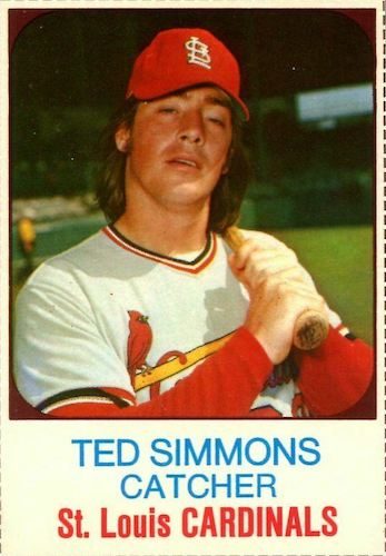 ted simmons baseball card