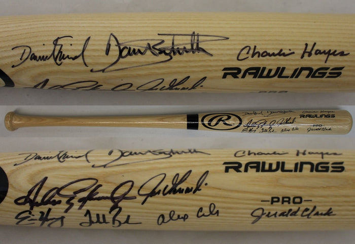 1993 Colorado Rockies Team Signed Rawlings Blonde Baseball Bat 9 Sigs – JSA Authenticated