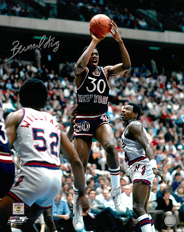 Bernard King Autographed New York Knicks NBA 16x20 Photo - COA (4X All-Star/HOF/Tennessee Vols)-Powers Sports Memorabilia