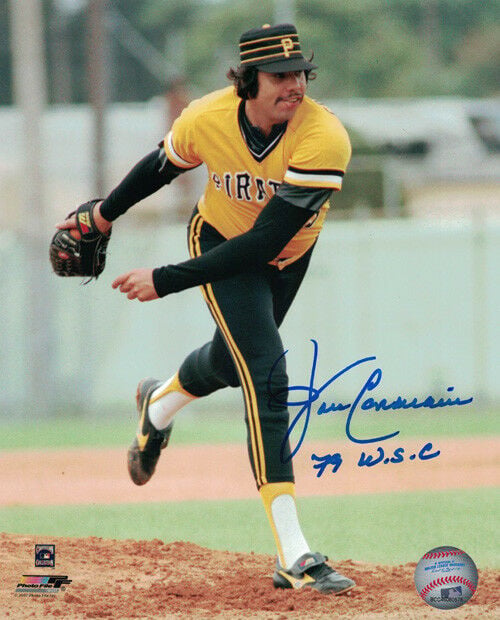 John Candelaria Signed Pittsburgh Pirates 8x10 Photo Yellow 79 WSC-Powers Sports Memorabilia