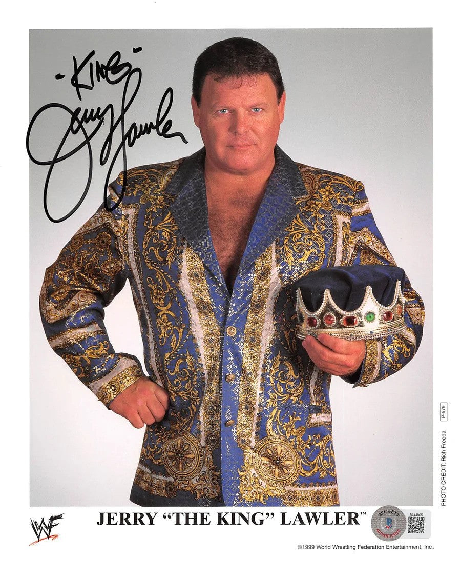 Jerry "The King" Lawler Autograph Signing-Powers Sports Memorabilia