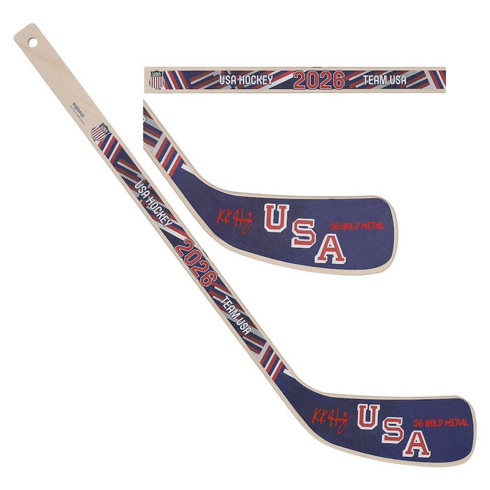 Caroline Harvey Team USA Autographed 2026 Winter Olympics Mini Wood Stick with "26 Gold Medal" Inscription PRE SALE (ships by November 2026)-Powers Sports Memorabilia