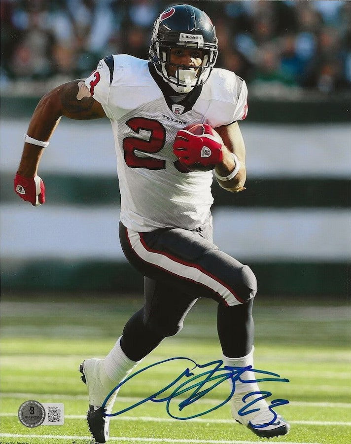 Arian Foster Autograph Signing-Powers Sports Memorabilia