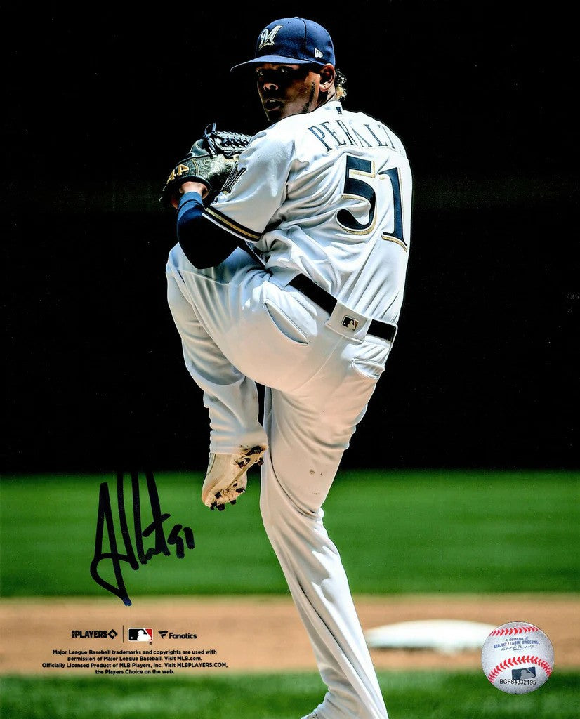 Freddy Peralta Autograph Signing-Powers Sports Memorabilia
