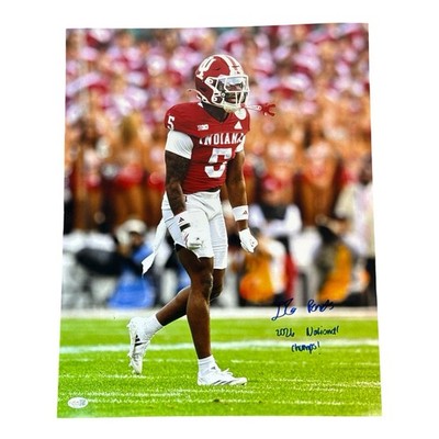 D'Angelo Ponds Signed Indiana Hoosiers 16x20 Photo w 2026 Champs JSA Authenticated-Powers Sports Memorabilia