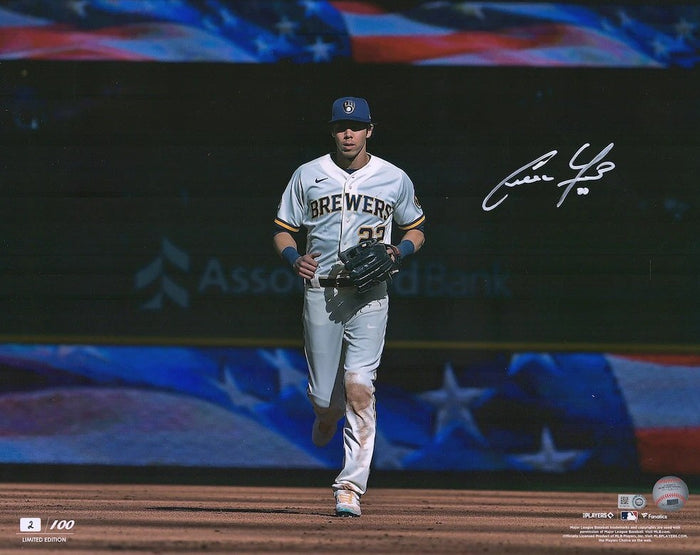 Christian Yelich Autograph Signing-Powers Sports Memorabilia