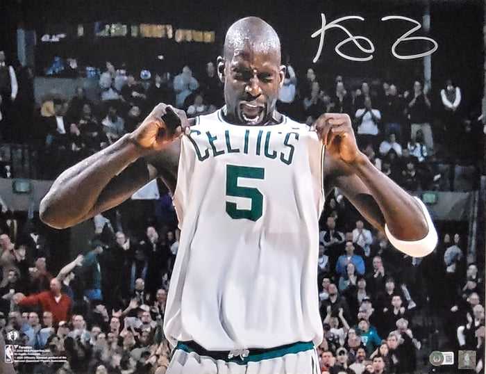 Kevin Garnett Signed Boston Celtics 16x20 Photo - Beckett-Powers Sports Memorabilia