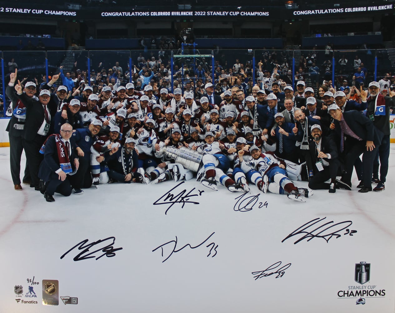 Colorado Avalanche Team Signed 16x20 Photo 6 Sigs Makar Kuemper – Fanatics Authenticated-Powers Sports Memorabilia