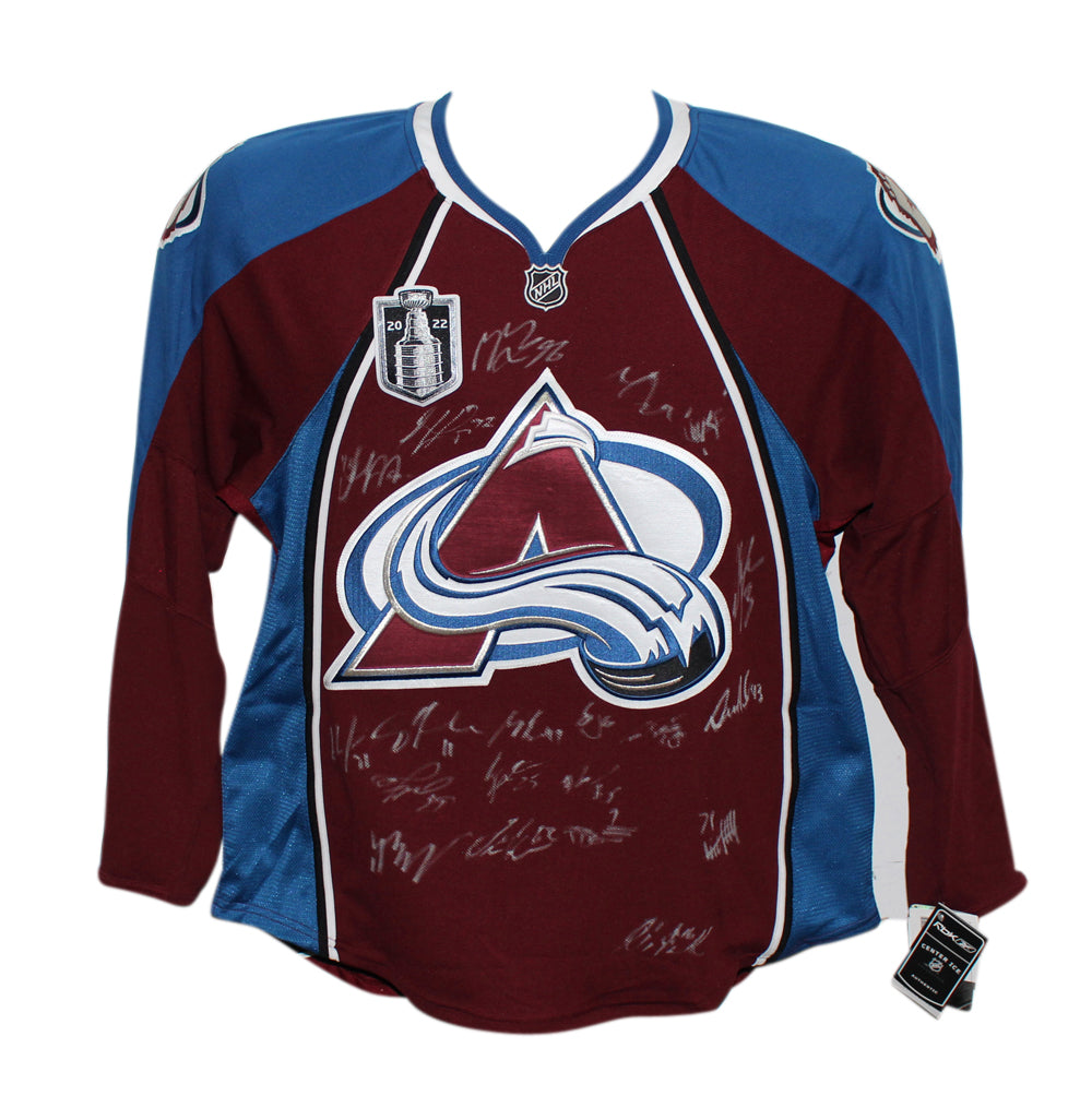 Colorado Avalanche Team Signed Jersey - Burgandy Reebok 50 20 Sigs Beckett-Powers Sports Memorabilia