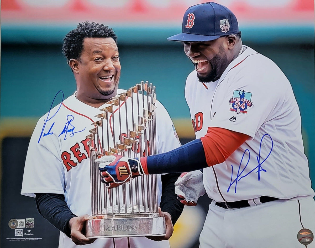 David Ortiz & Pedro Martinez Signed Boston Red Sox 16x20 Photo - Beckett-Powers Sports Memorabilia