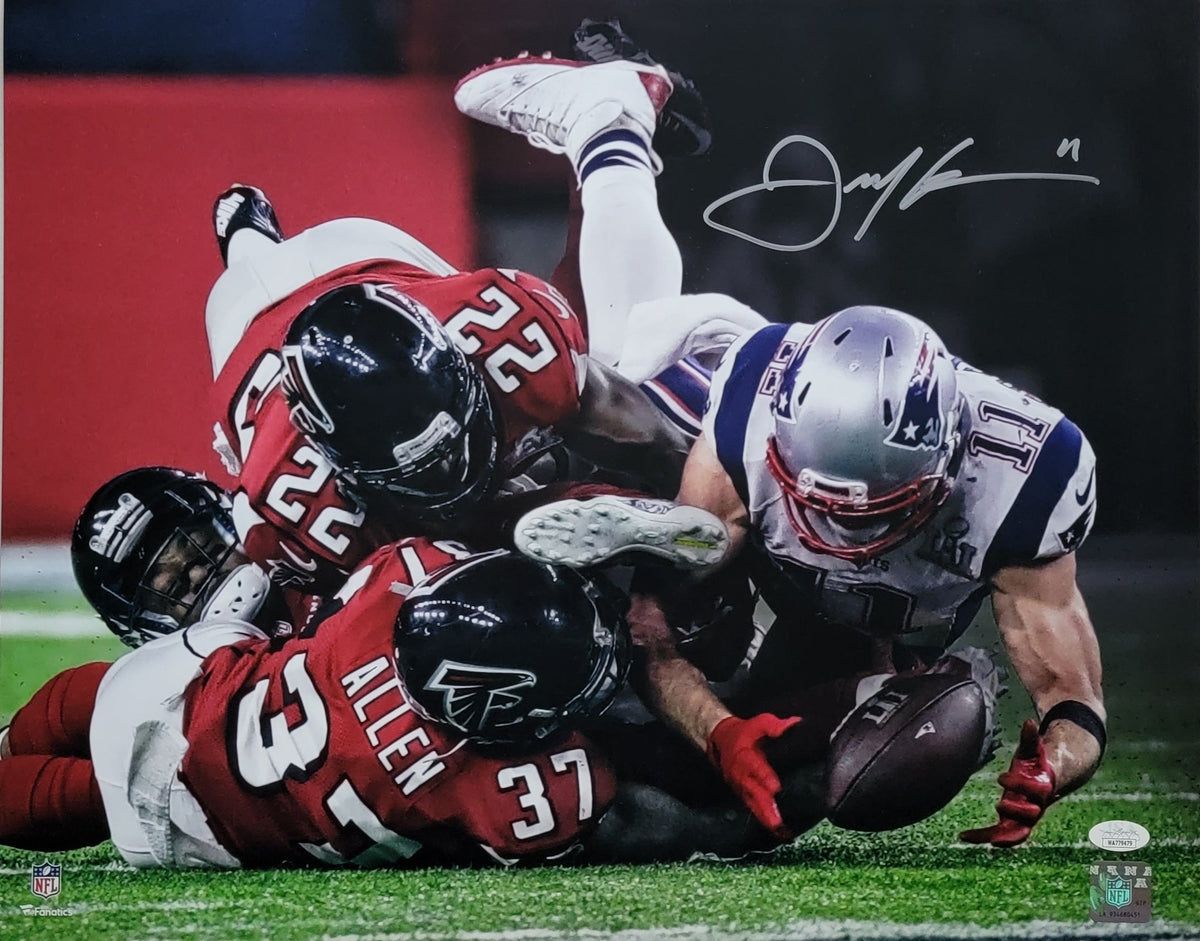 Julian Edelman Signed New England Patriots 16x20 - Beckett-Powers Sports Memorabilia