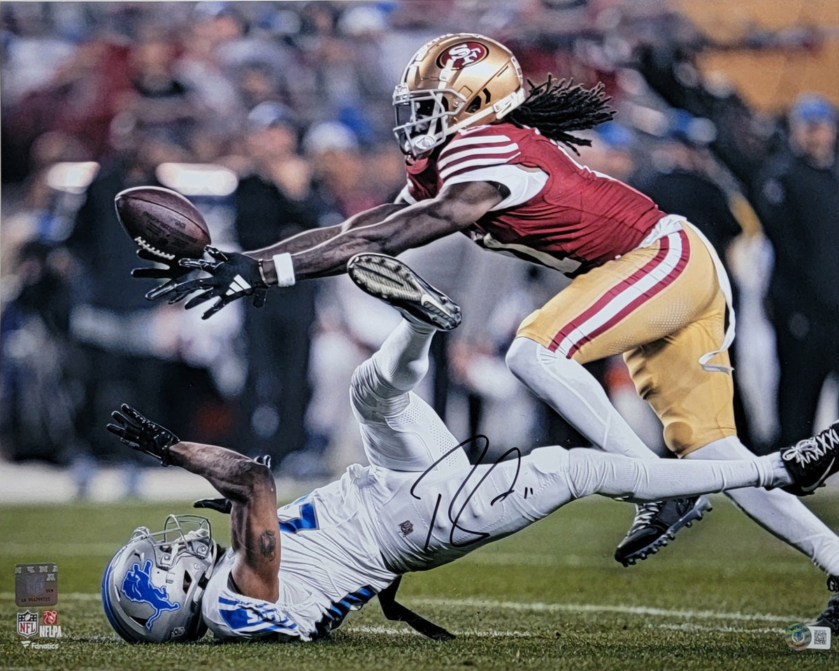 Brandon Aiyuk Signed San Francisco 49ers NFC Championship Game Catch 16x20 Photo - Beckett-Powers Sports Memorabilia