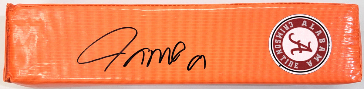 Jameson Williams Signed Alabama Crimson Tide End Zone Touchdown Pylon - Beckett-Powers Sports Memorabilia