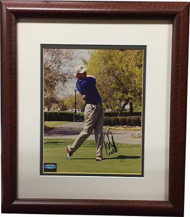 Ernie Els Autographed Vintage PGA 8 x 10 Photograph Custom Framing - Mounted Memories Hologram-Powers Sports Memorabilia
