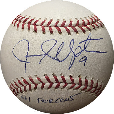 Justin Upton Autographed Official Major League Baseball #1 Pick 2005 #9- JSA Hologram #CC09283 (Arizona Diamondbacks)-Powers Sports Memorabilia
