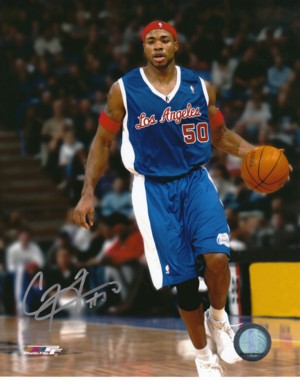 Corey Maggette Autographed LA Clippers 8x10 Photo - CTBL_002081b-Powers Sports Memorabilia