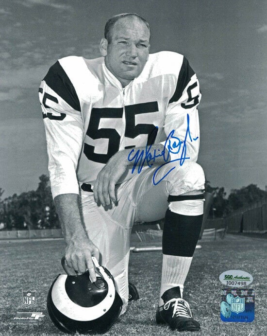Maxie Baughan Signed Philadelphia Eagles 8x10 Photo SGC-Powers Sports Memorabilia