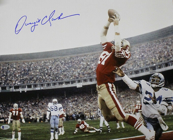 Dwight Clark Signed San Francisco 49ers 16x20 Photo The Catch – Beckett Authenticated-Powers Sports Memorabilia