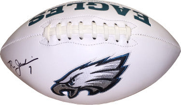 Ron Jaworski Autographed Philadelphia Eagles White Logo Football #7- JSA Witnessed Hologram-Powers Sports Memorabilia