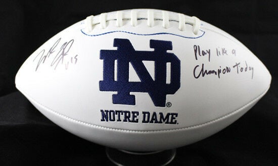 Will Fuller Notre Dame Fighting Irish Signed Lithograph - Logo Football JSA JSA-Powers Sports Memorabilia
