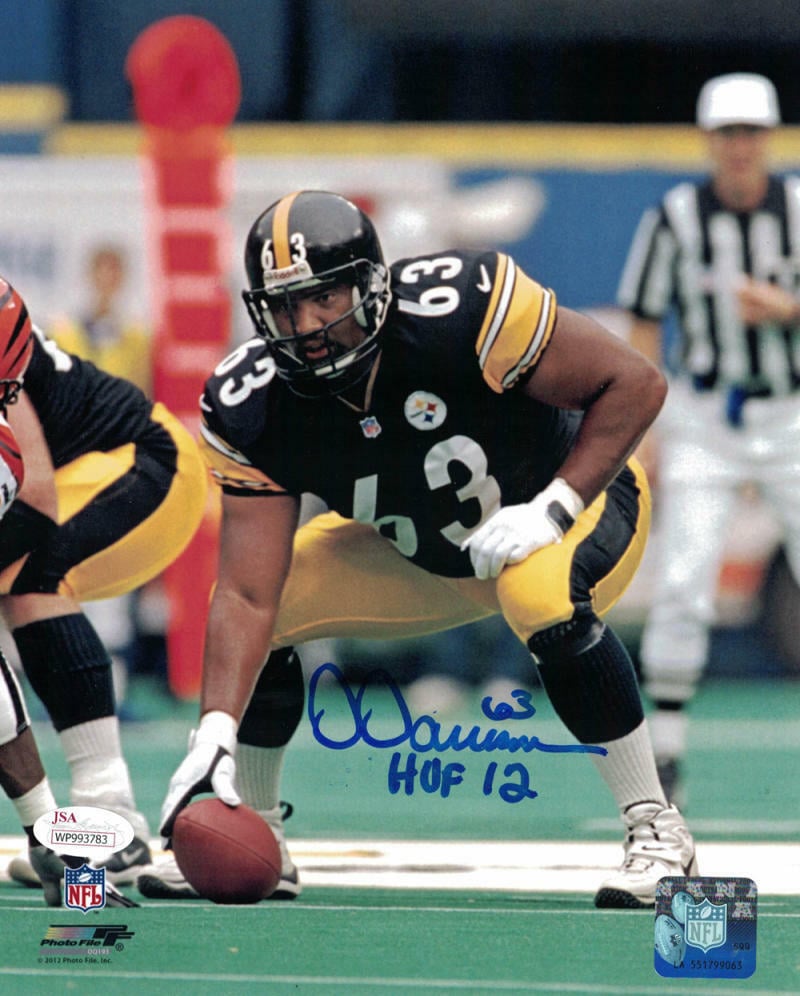 Dermontti Dawson Pittsburgh Steelers Signed 8x10 Photo - HOF JSA JSA-Powers Sports Memorabilia