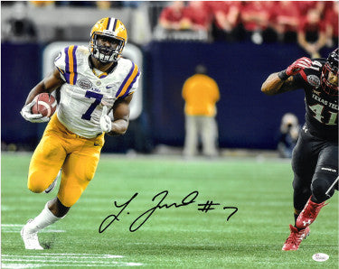 Leonard Fournette LSU Tigers Autographed 16X20 Photo #7 (vs Texas Tech)- JSA Witnessed Hologram #WP349687-Powers Sports Memorabilia