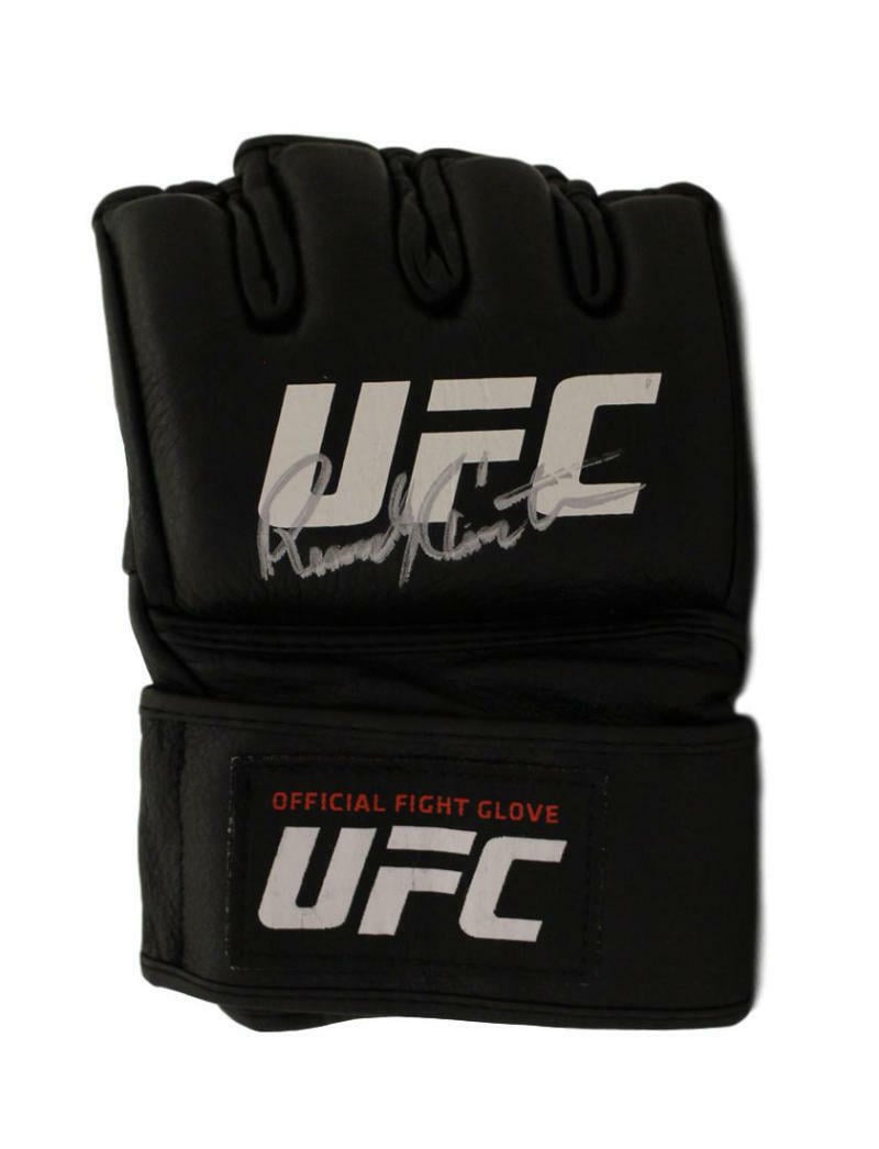 Randy Couture Boxing/UFC Signed Golf Item - UFC Official Black Right Handed Med Glove Beckett-Powers Sports Memorabilia