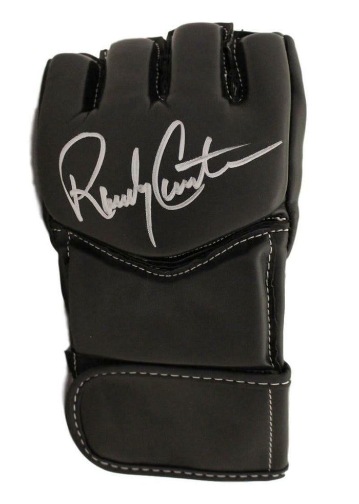 Randy Couture Signed UFC Century Black Left Handed L/XL Glove – Beckett Authenticated-Powers Sports Memorabilia