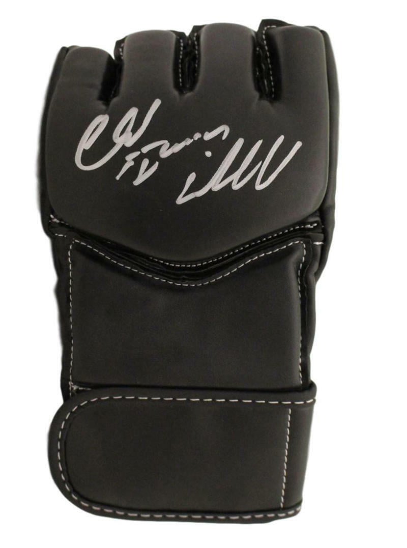 Chuck Liddell Signed UFC Century Black Left Handed Glove Iceman – Beckett Authenticated-Powers Sports Memorabilia