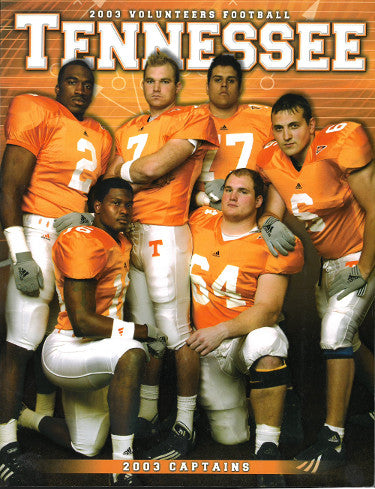 Tennessee Volunteers 2003 College Football Official Media Guide/Program- excellent condition-Powers Sports Memorabilia