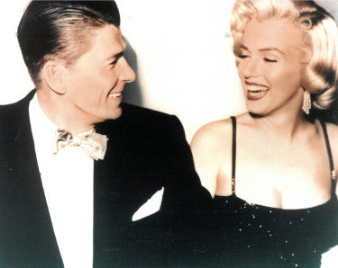 Marilyn Monroe & Ronald Reagan unsigned Vintage Color 8 x 10 Photograph-Powers Sports Memorabilia