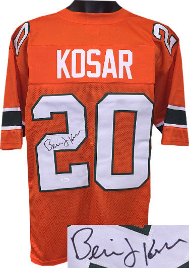 Bernie Kosar Autographed Orange TB Custom Stitched College Football Jersey XL- JSA Witnessed Hologram-Powers Sports Memorabilia