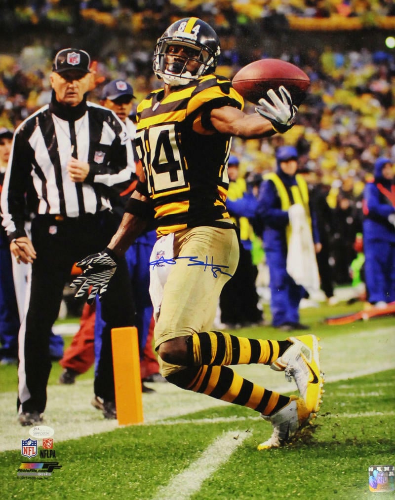 Antonio Brown Pittsburgh Steelers Signed 16x20 Photo JSA SKU 22348-Powers Sports Memorabilia