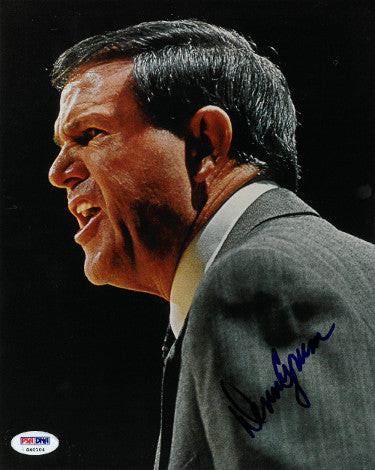 Denny Crum Autographed Louisville Cardinals Coaching 8x10 Photo - PSA Hologram-Powers Sports Memorabilia
