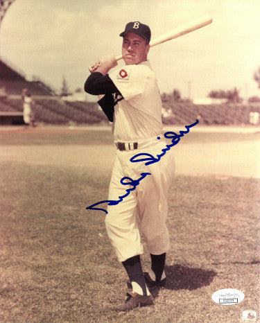 Duke Snider Autographed Brooklyn Dodgers 8x10 Photo- JSA Hologram-Powers Sports Memorabilia