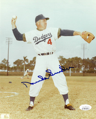 Duke Snider Autographed Los Angeles Dodgers MLB Licensed 8x10 Photo- JSA Hologram-Powers Sports Memorabilia
